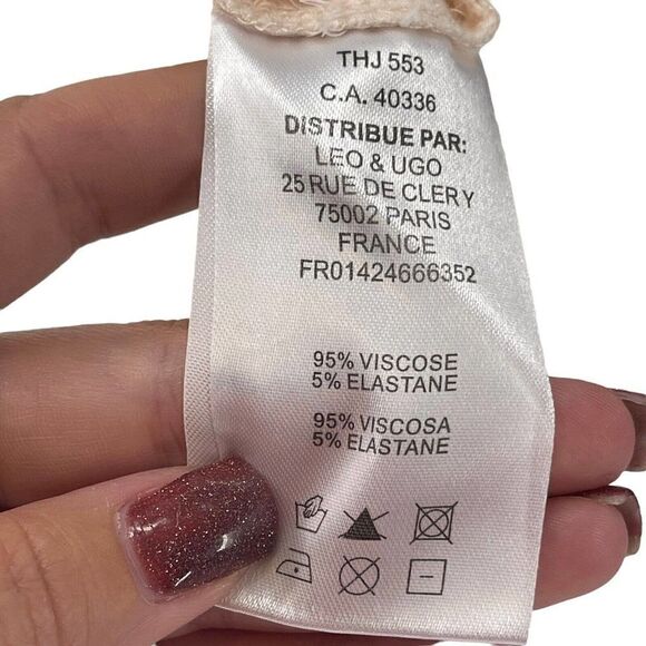 Leo & Ugo Tank Top Set Camisole Scoop Neck Size 1 US XS Blush Pink Black Set - Picture 5 of 5